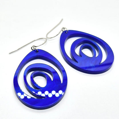 ÖRHÄNGEN EGGS COBALT BLUES