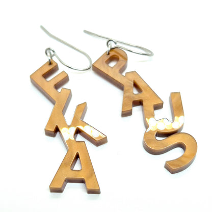 ÖRHÄNGEN FIKAPAUS BRONZE BROWN