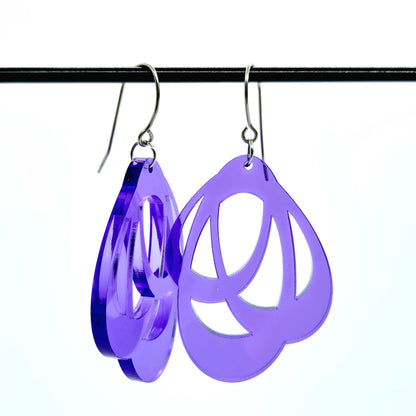 ÖRHÄNGEN LOOPS CLEAR LILAC