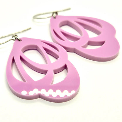 ÖRHÄNGEN LOOPS MILK & RASPBERRY