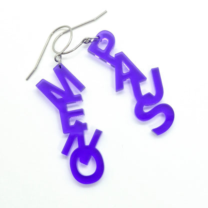 ÖRHÄNGEN MENOPAUS CLEAR LILAC