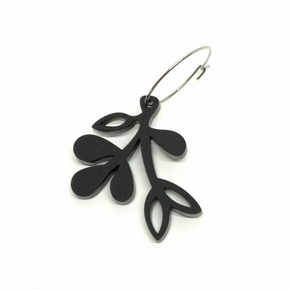 ÖRHÄNGE MINI BOTANICS HÖGER BLACK VELVET