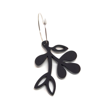 ÖRHÄNGE MINI BOTANICS VÄNSTER BLACK VELVET