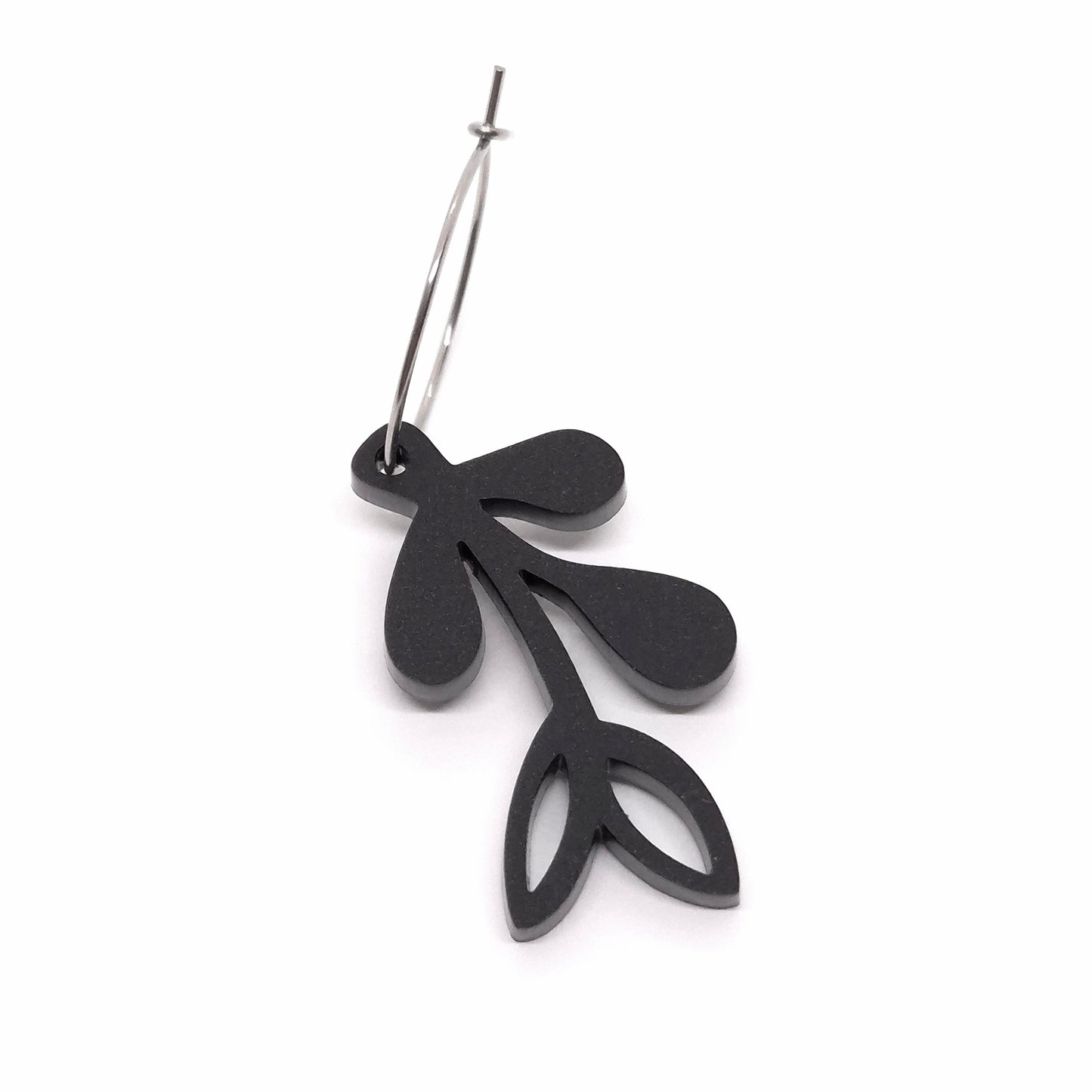 ÖRHÄNGE MINI BOTANICS VÄNSTER BLACK VELVET