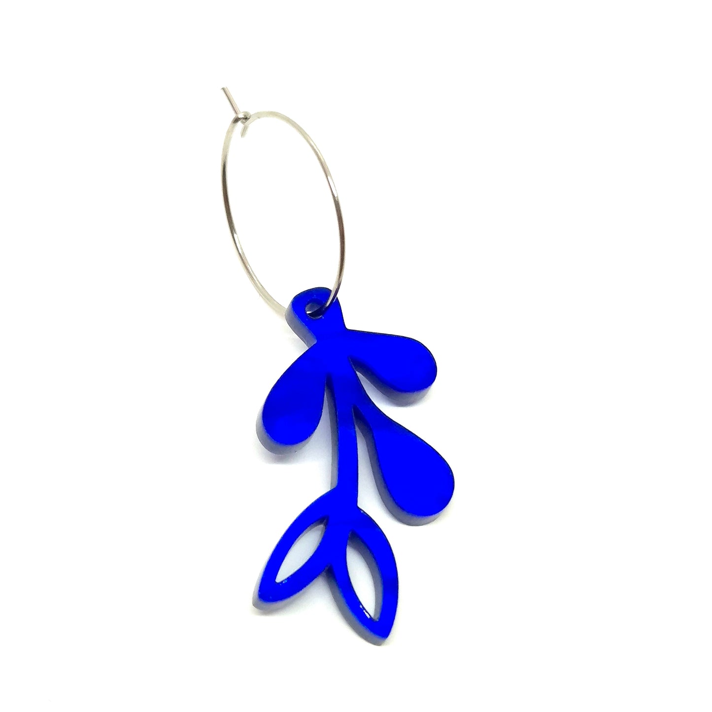 ÖRHÄNGE MINI BOTANICS VÄNSTER COBALT BLUES