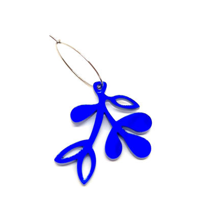 ÖRHÄNGE MINI BOTANICS VÄNSTER COBALT BLUES