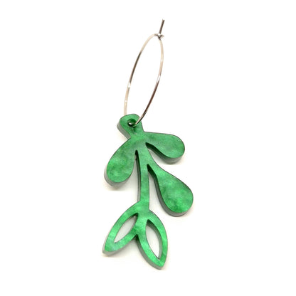 ÖRHÄNGE MINI BOTANICS VÄNSTER FOREST JADE