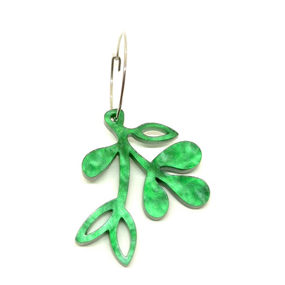 ÖRHÄNGE MINI BOTANICS VÄNSTER FOREST JADE