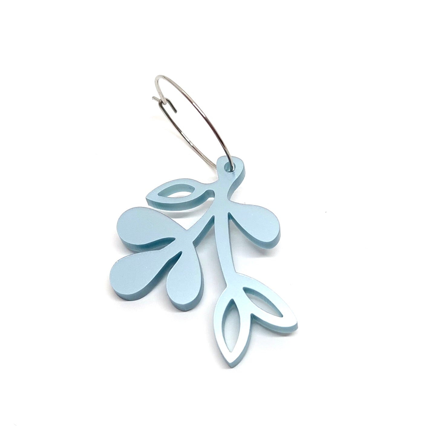 ÖRHÄNGE MINI BOTANICS HÖGER METALLIC ICE BLUE