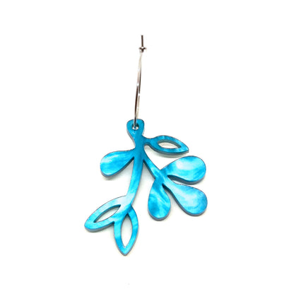 ÖRHÄNGE MINI BOTANICS VÄNSTER LUSH TURQUOISE