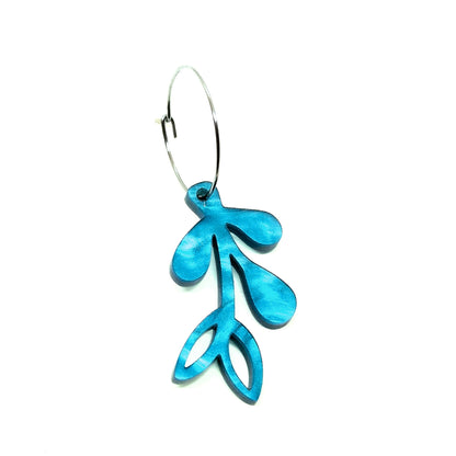 ÖRHÄNGE MINI BOTANICS VÄNSTER LUSH TURQUOISE