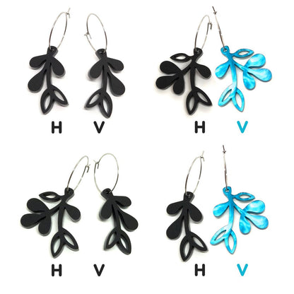 ÖRHÄNGE MINI BOTANICS VÄNSTER LUSH TURQUOISE