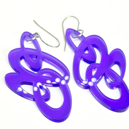 ÖRHÄNGEN ORBIT CLEAR LILAC
