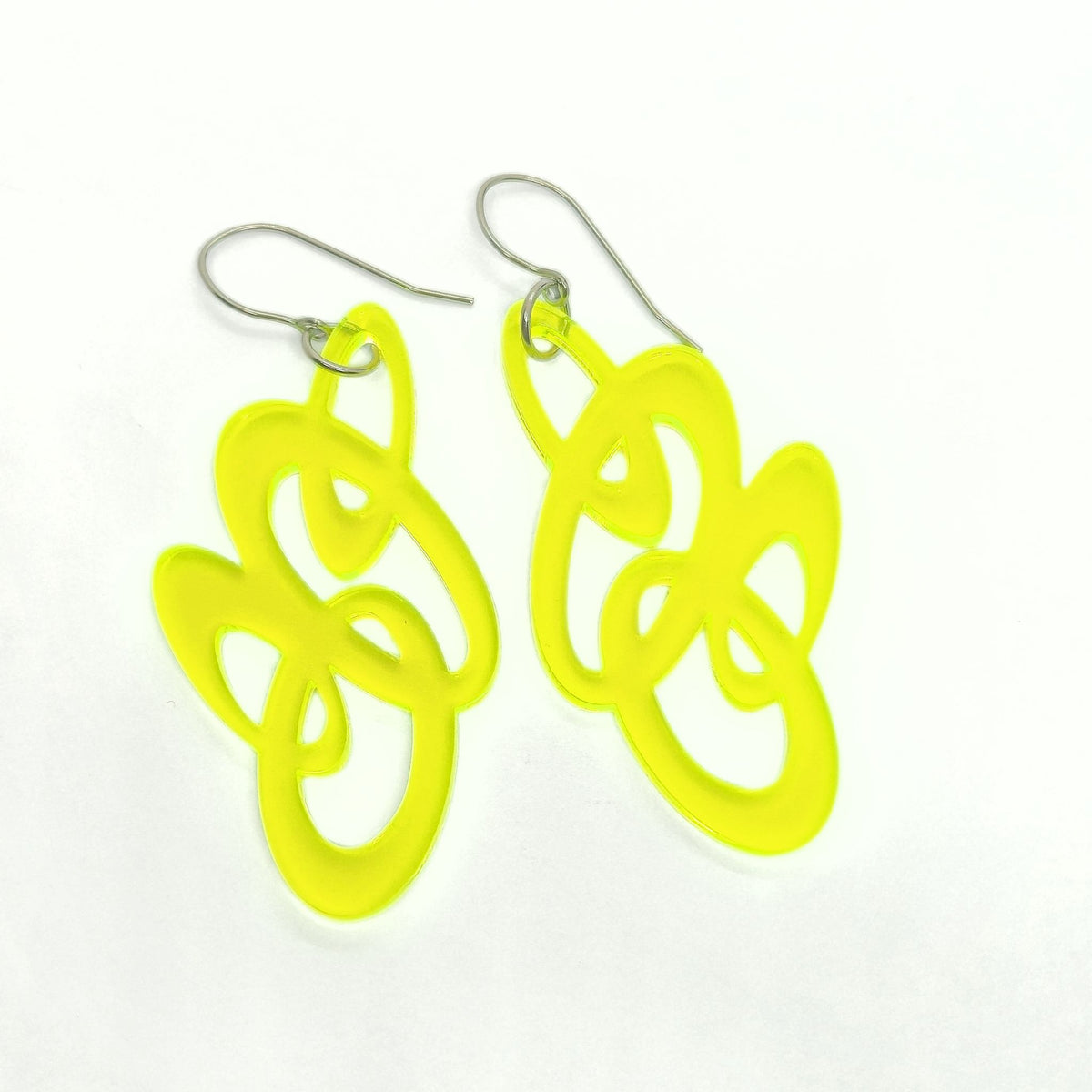 ÖRHÄNGEN ORBIT YELLOW NEON