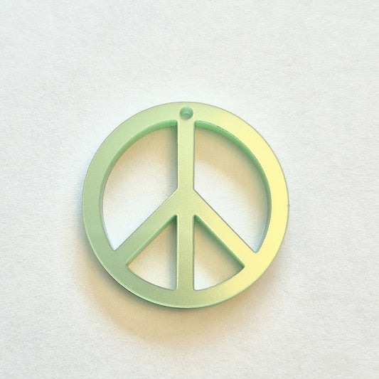 IMAGINE PEACEMÄRKE METALLIC PALE GREEN