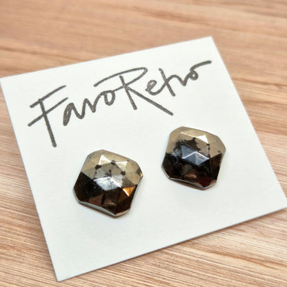 ÖRHÄNGEN KNAPPAR METALLISKA