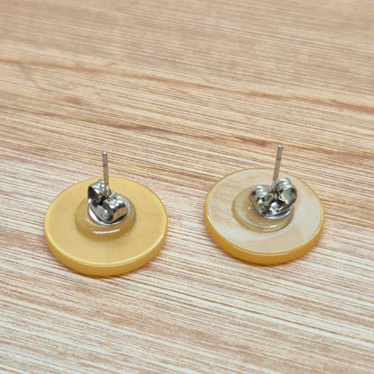 ÖRHÄNGEN KNAPPAR GULA