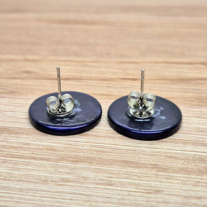 ÖRHÄNGEN KNAPPAR LILA