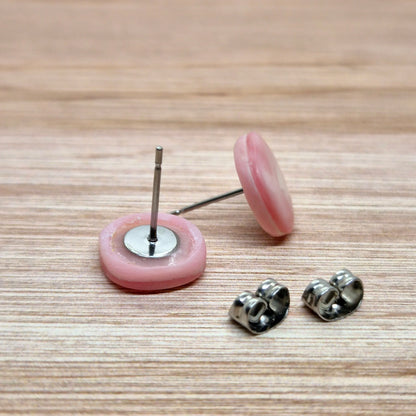 ÖRHÄNGEN KNAPPAR ROSA