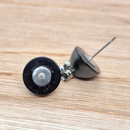 ÖRHÄNGEN KNAPPAR SVARTA