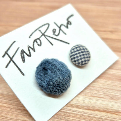 ÖRHÄNGEN KNAPPAR BLÅ