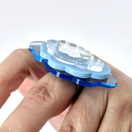 RING IN THE CLOUDS BLUE