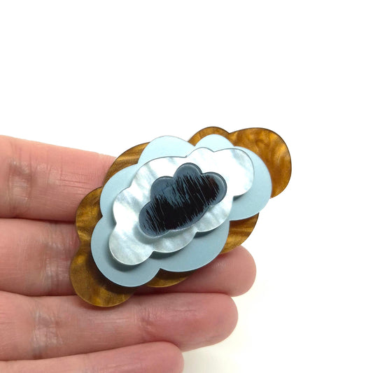 RING IN THE CLOUDS BRUN BLÅ