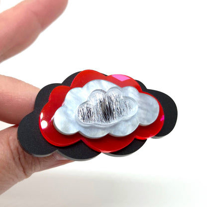 RING IN THE CLOUDS NEON SILVER