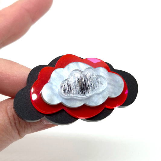 RING IN THE CLOUDS NEON SILVER