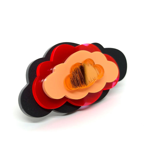 RING IN THE CLOUDS SVART PERSIKA