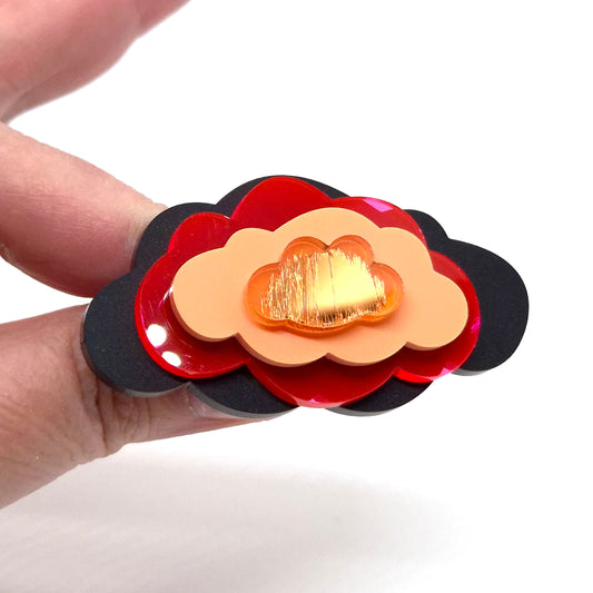 RING IN THE CLOUDS SVART PERSIKA