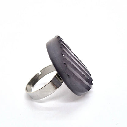 RING KNAPPAR GRÅ RÄNDER