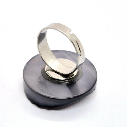 RING KNAPPAR GRÅ RÄNDER