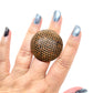 RING KNAPPAR LÄDER BRUN