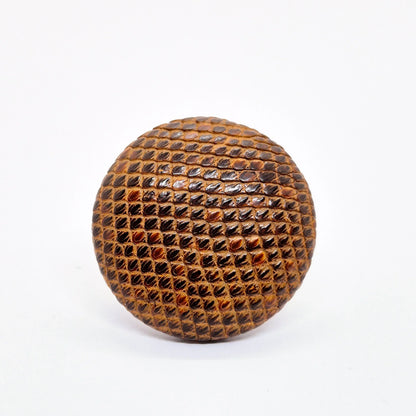 RING KNAPPAR LÄDER BRUN