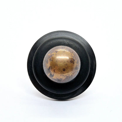 RING KNAPPAR SVART & METALL