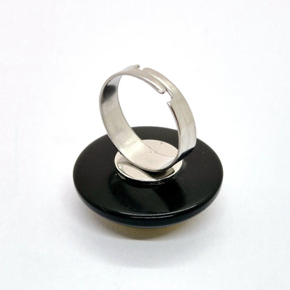 RING KNAPPAR SVART & GUL