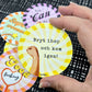STICKER - BRYT IHOP OCH KOM IGEN! - GUL