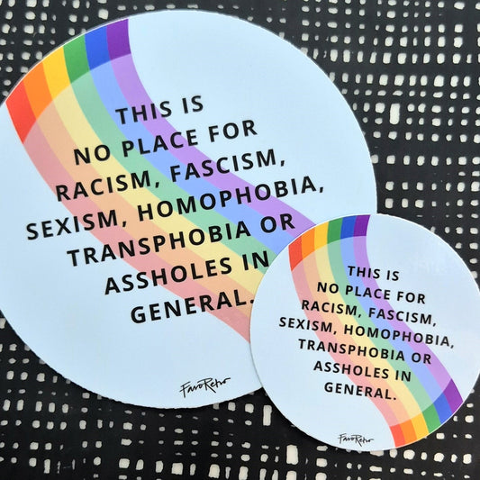 STICKER - THIS IS NO PLACE - BLÅ